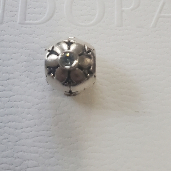 Pandora Snowflake Blue CZ Charm Retired - Picture 2 of 7
